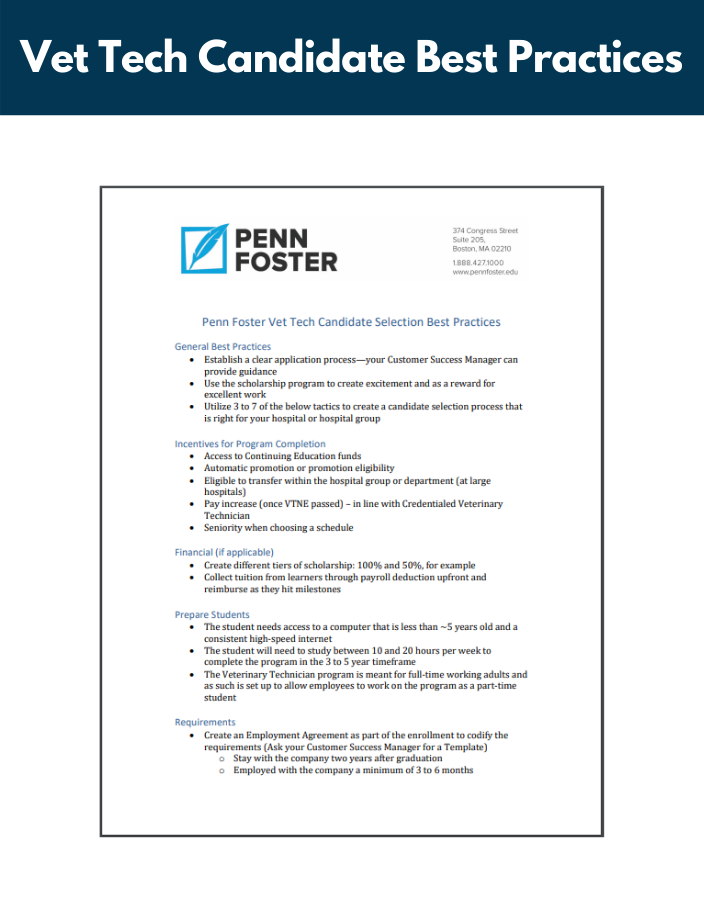 Penn Foster | Veterinary Resource Center